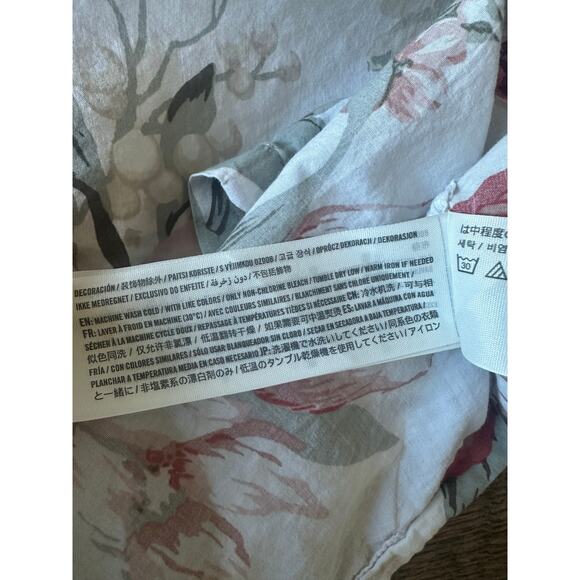 Abercrombie & Fitch Relaxed Button-Down Floral Shirt Ivory Red Green XL EUC - Picture 6 of 8